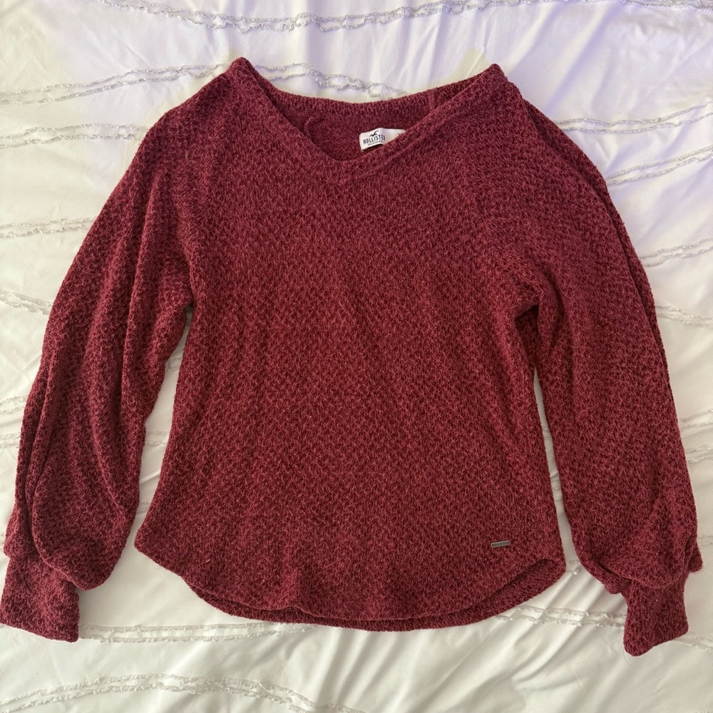 Burgundy Knit Sweater